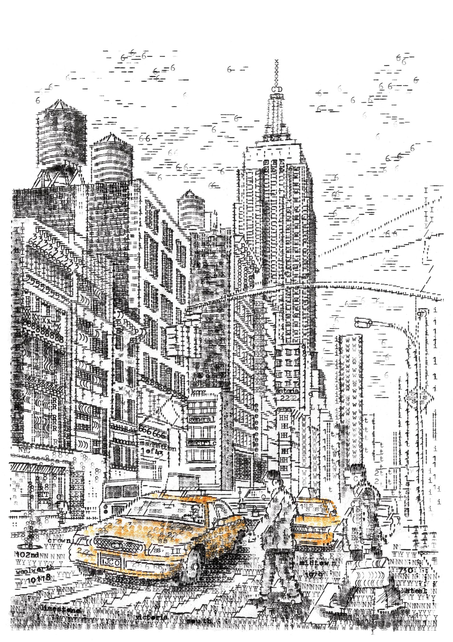 🖋️ James’ Typewriter Art Collection — Iconic American Landmarks