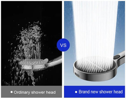 🚿 Turbo High-Pressure Shower Head Set with 1.5m Hose