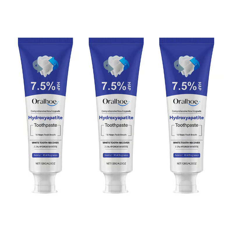 💥Hot Listing 🔥Hydroxyapatite Toothpaste 7.5% for Enamel Repair & Teeth Whitening Refreshing Flavor Fluorid