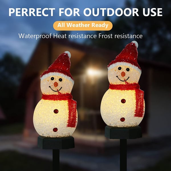 ⛄Outdoor Solar Snowman Garden Lights