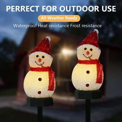 ⛄Outdoor Solar Snowman Garden Lights
