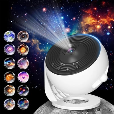 Lunara Starry Sky Projector LED Night Lamp For Bedroom