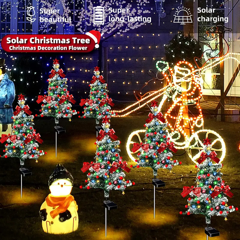 🌲Solar Cedar Tree Lights - Yard Garden Lawn In-Ground Decorative Lights✨