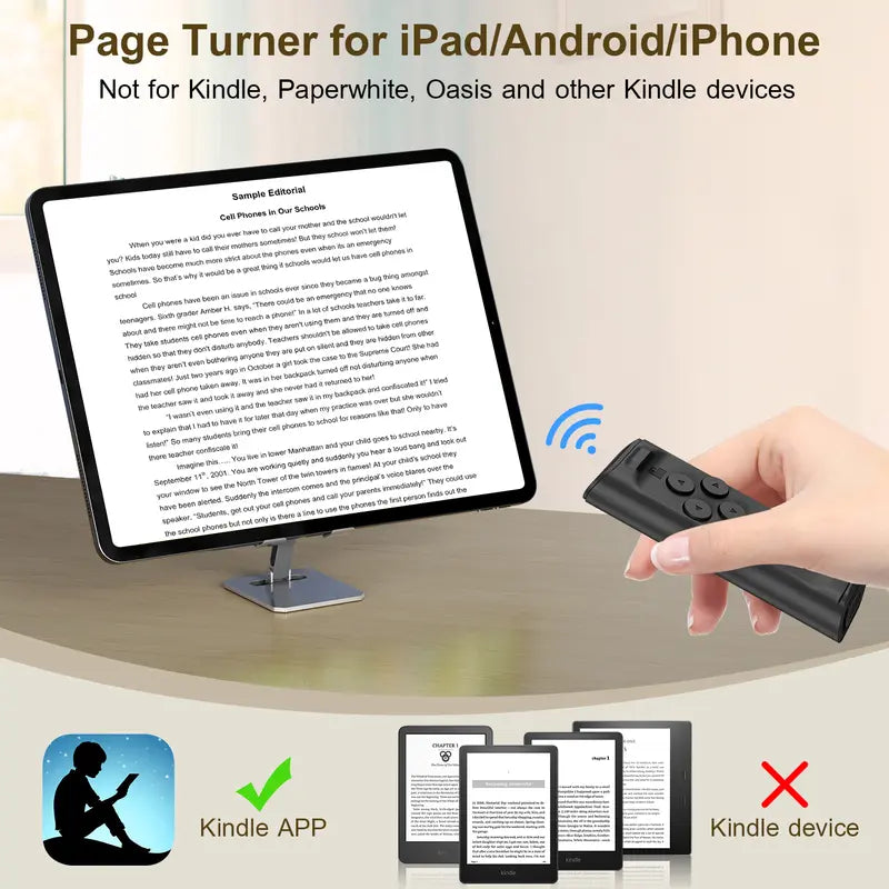 ✨Remote Control for TikTok Scrolling with Smartphone Holder Stand 📱