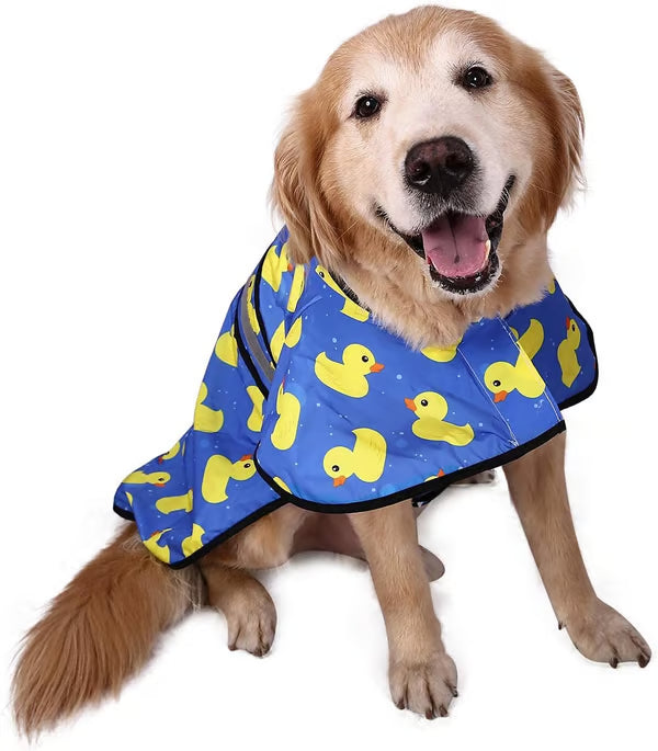Dog Rainwear Jacket with Hat Keep Your Dog Dry & Stylish with Our Dog Rainwear Jacket with Hat!
