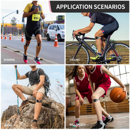 🏃‍♂️ Silicone Patella Knee Strap for Knee Pain Relief – Adjustable Brace for Women & Men