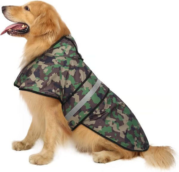 Dog Rainwear Jacket with Hat Keep Your Dog Dry & Stylish with Our Dog Rainwear Jacket with Hat!