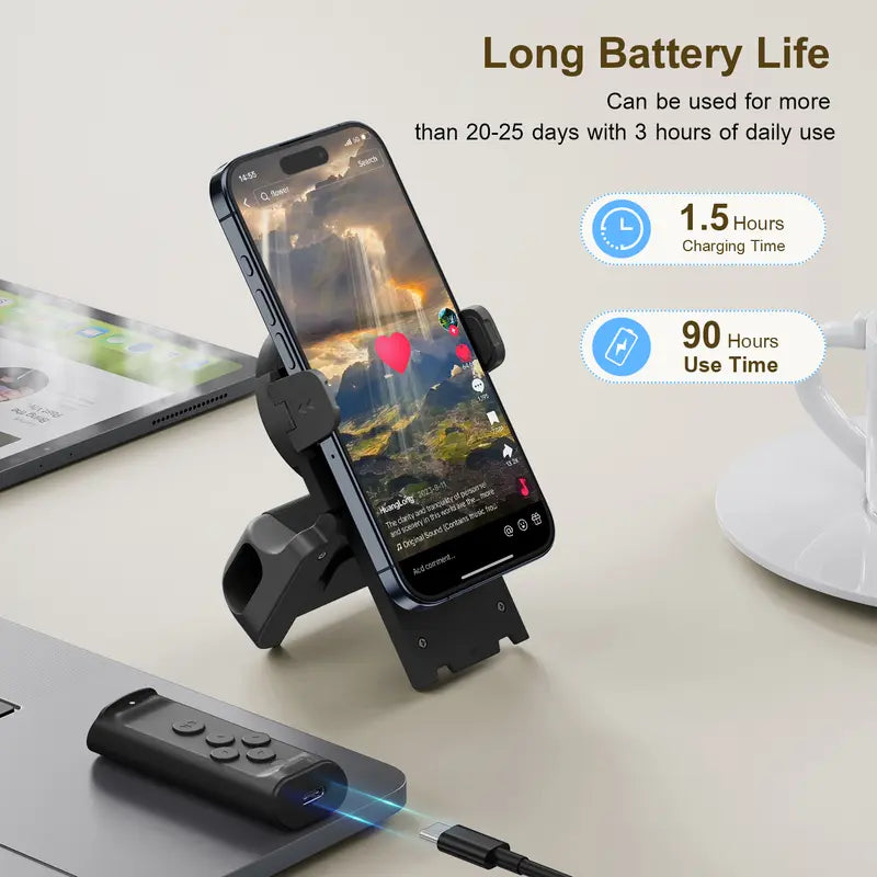 ✨Remote Control for TikTok Scrolling with Smartphone Holder Stand 📱