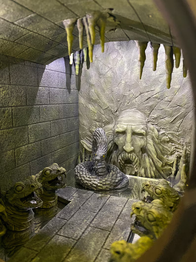 📚✨Booknook Chamber of Secrets Magic Book nook library decor Miniature decoration between books Bookshelf diorama wizarding Alley