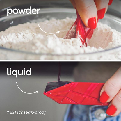 3-in-1 Folding Measuring Spoons - 2 Measuring spoons, with 6 different sizes