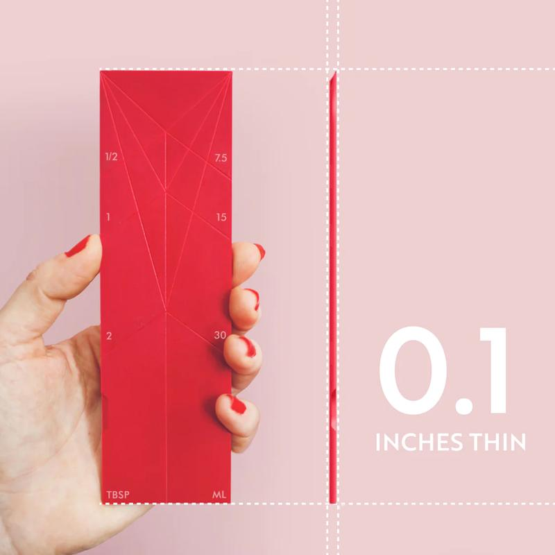 3-in-1 Folding Measuring Spoons - 2 Measuring spoons, with 6 different sizes