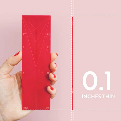 3-in-1 Folding Measuring Spoons - 2 Measuring spoons, with 6 different sizes