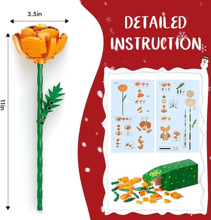 🎄✨ Advent Calendar 2025 – Flower Bouquet Building Blocks Set ✨🎄
